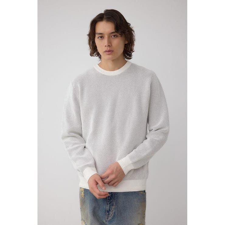 ハニカムクルーネックニット | AZUL BY MOUSSY | 詳細画像3 