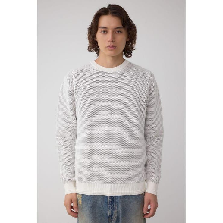 ハニカムクルーネックニット | AZUL BY MOUSSY | 詳細画像5 