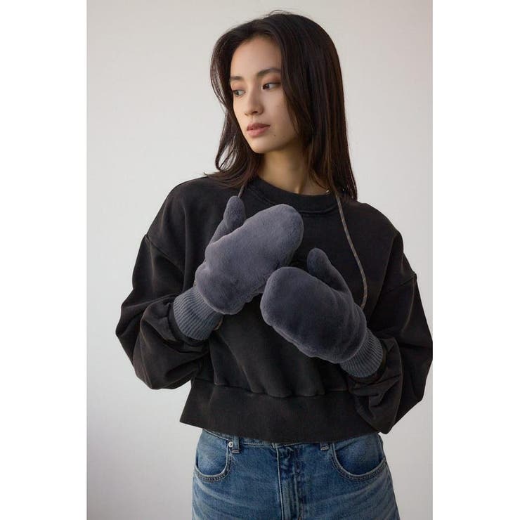 配色ストラップ2WAYフェイクファーミトン | AZUL BY MOUSSY | 詳細画像19 