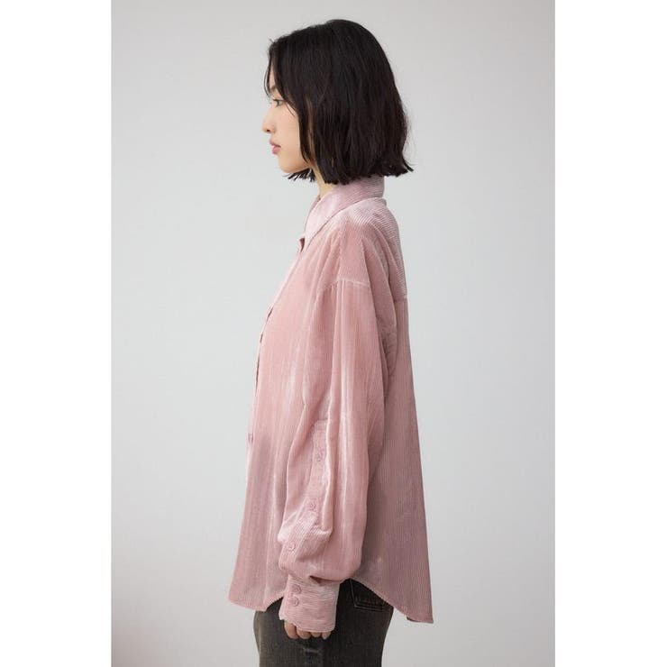 シアーコーデュロイ袖スリットボタンシャツ | AZUL BY MOUSSY | 詳細画像19 