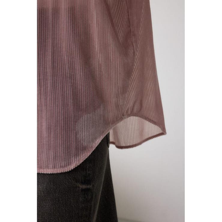 シアーコーデュロイ袖スリットボタンシャツ | AZUL BY MOUSSY | 詳細画像23 