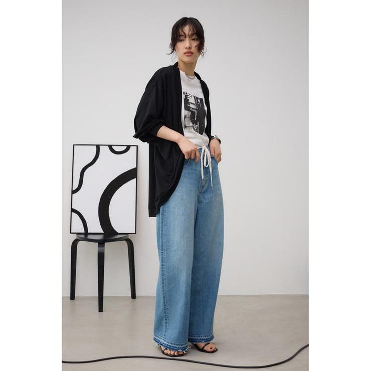 T/Fクリーンクールドルマンカットカーディガン | AZUL BY MOUSSY | 詳細画像3 