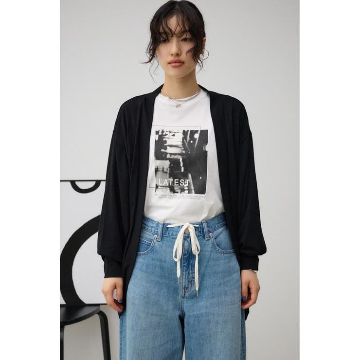T/Fクリーンクールドルマンカットカーディガン | AZUL BY MOUSSY | 詳細画像4 