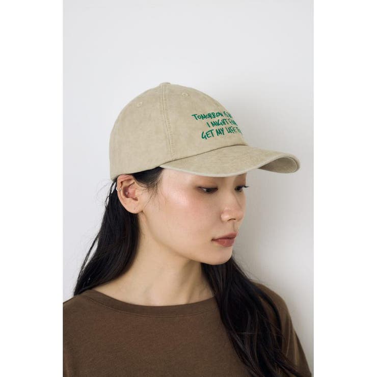 ウォッシュ加工フロントメッセージキャップ | AZUL BY MOUSSY | 詳細画像21 