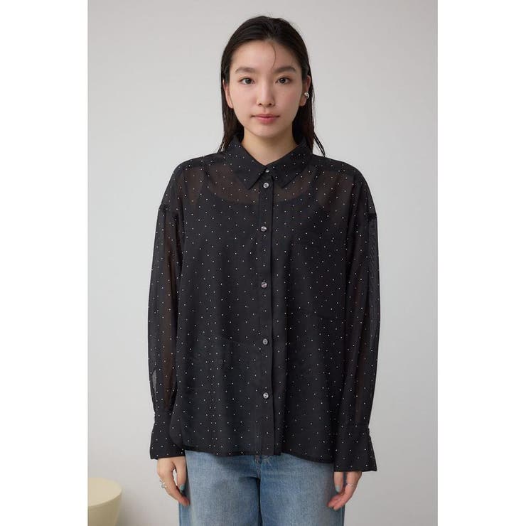 ラインストーンシャツ | AZUL BY MOUSSY | 詳細画像18 