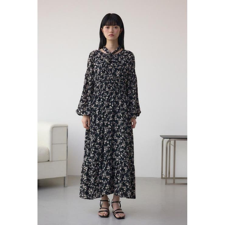 Chopova lowena 花柄チェック長袖ワンピース Chopova Lowena ワンピース通販 - FARFETCH