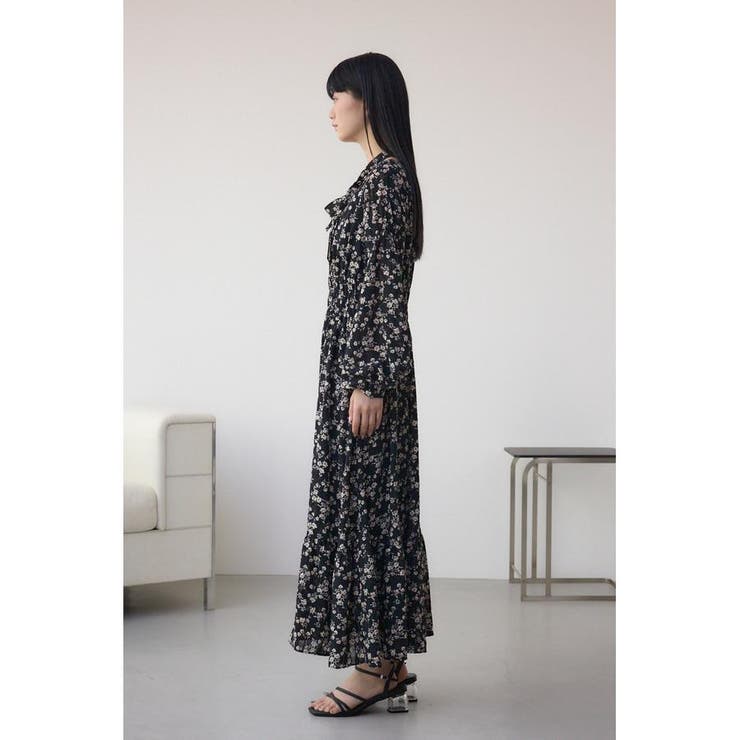 シアーチェックフラワー柄ワンピース | AZUL BY MOUSSY | 詳細画像19 