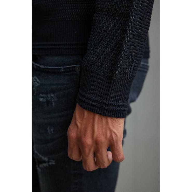 ハニカムベーシッククルーネックニット | AZUL BY MOUSSY | 詳細画像20 