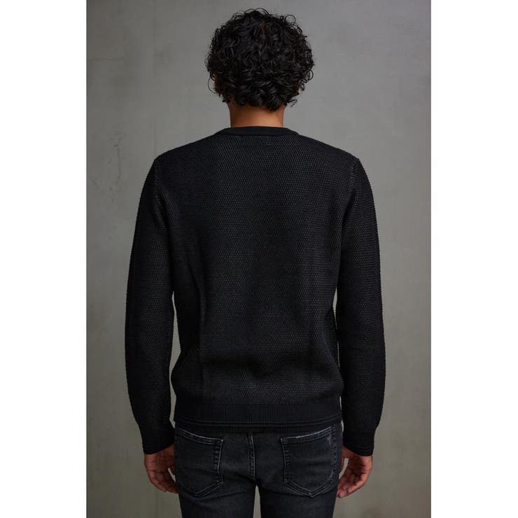 ハニカムベーシッククルーネックニット | AZUL BY MOUSSY | 詳細画像17 