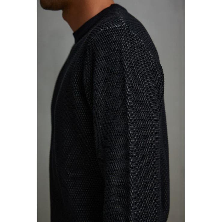 ハニカムベーシッククルーネックニット | AZUL BY MOUSSY | 詳細画像19 