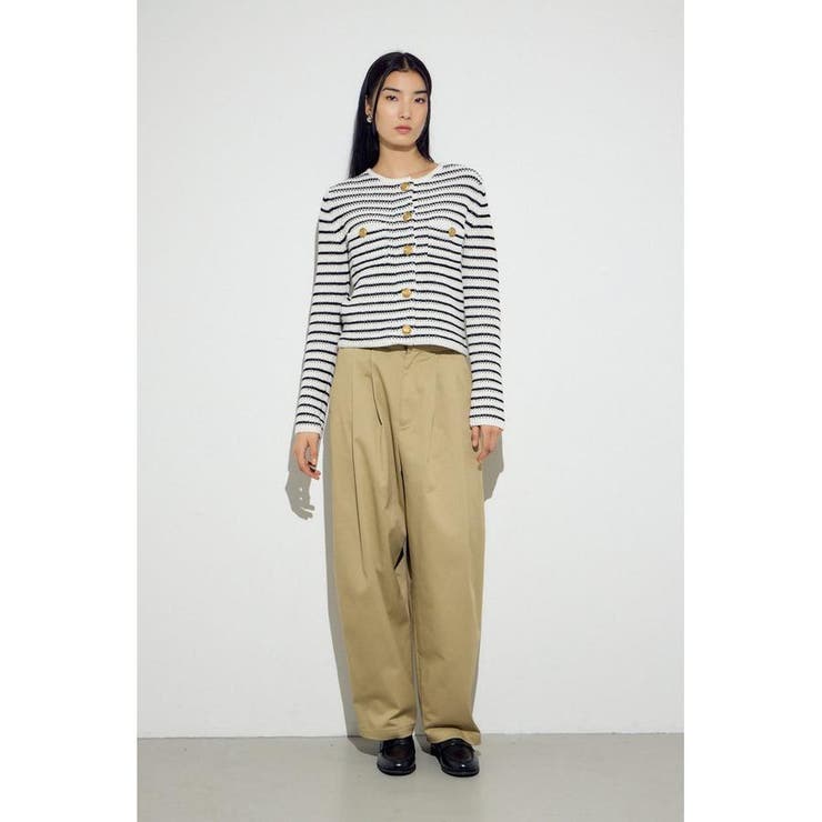 クルーネックツイードライクニットジャケット | AZUL BY MOUSSY | 詳細画像17 