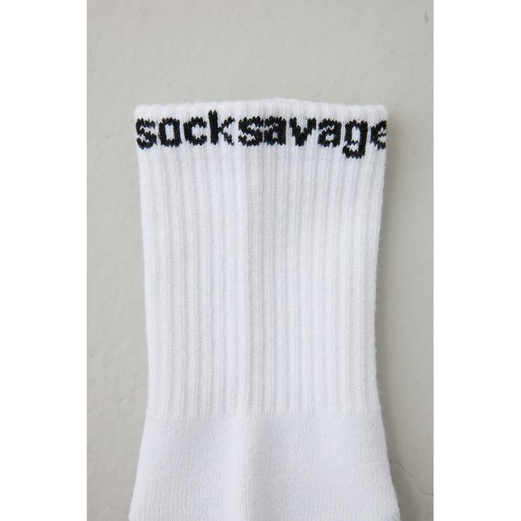 ロゴジャガードミドルソックス | AZUL BY MOUSSY | 詳細画像2 