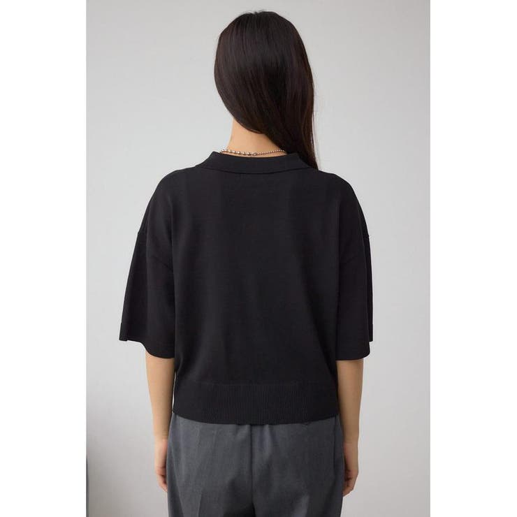 Wジップポロカラーニットカーディガン | AZUL BY MOUSSY | 詳細画像17 