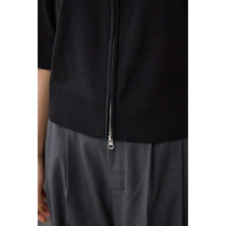 Wジップポロカラーニットカーディガン | AZUL BY MOUSSY | 詳細画像20 