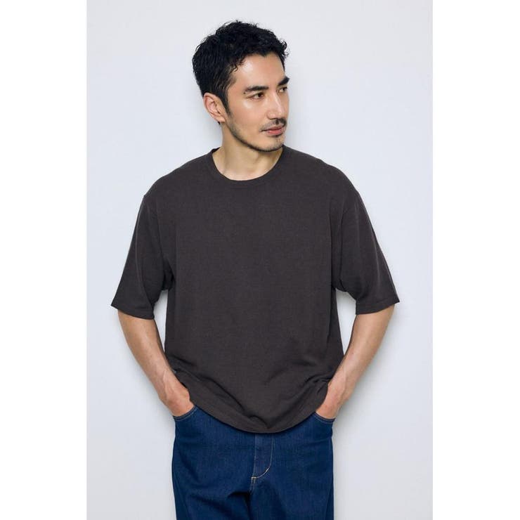 リネンブレンドニットTシャツ | AZUL BY MOUSSY | 詳細画像3 