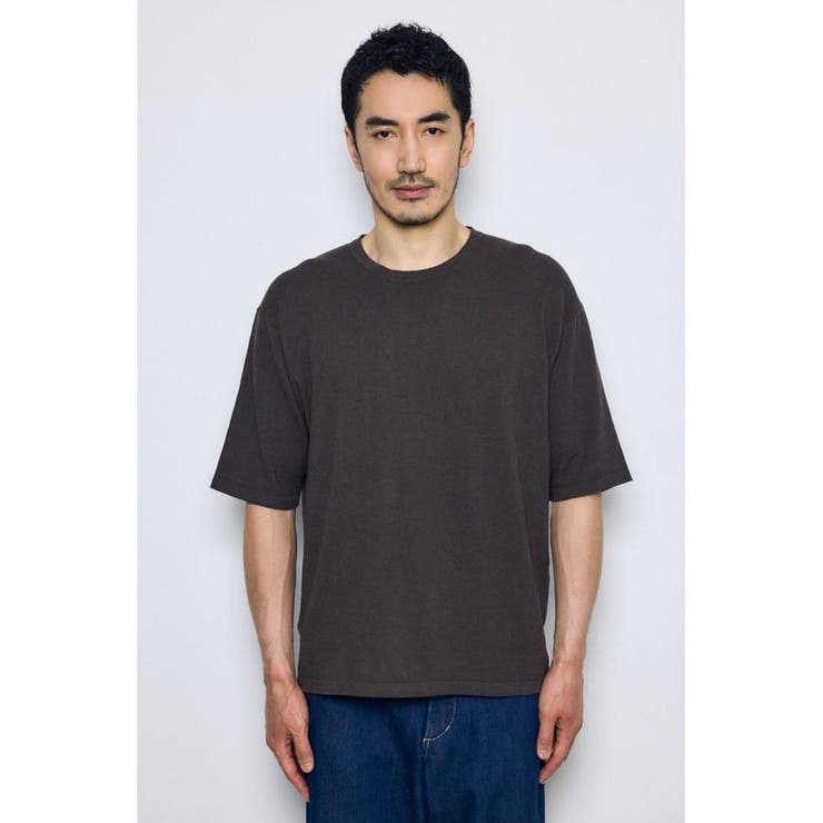 リネンブレンドニットTシャツ | AZUL BY MOUSSY | 詳細画像5 