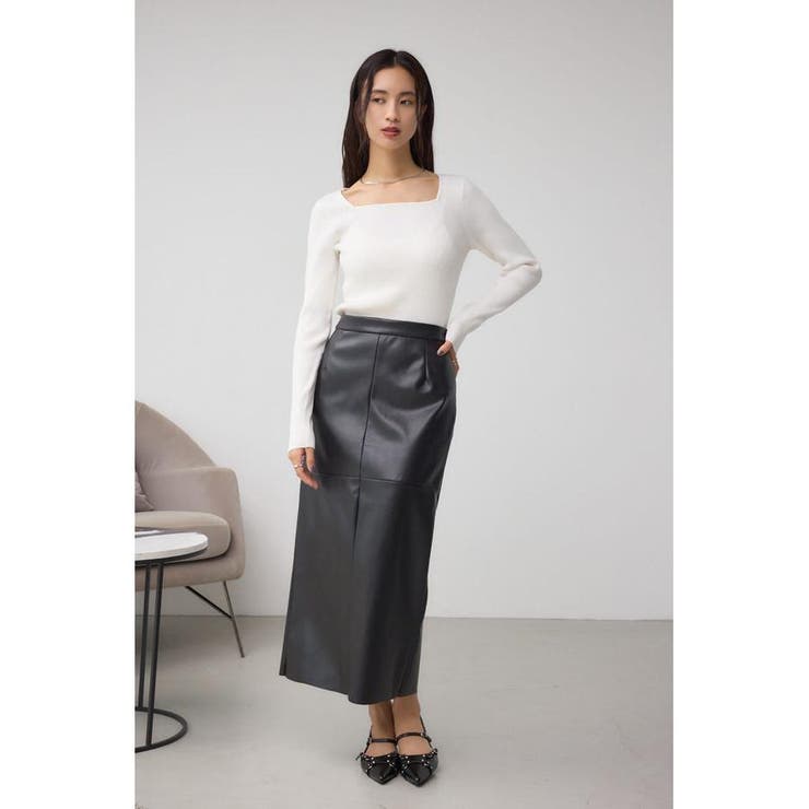 フェイクスエード/フェイクレザータイトスカート | AZUL BY MOUSSY | 詳細画像27 