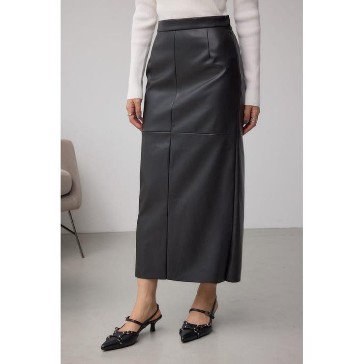 M/BLK7 | フェイクスエード/フェイクレザータイトスカート | AZUL BY MOUSSY