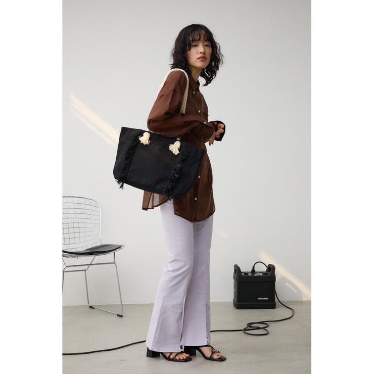 サイドフリンジキャンバストートバッグ | AZUL BY MOUSSY | 詳細画像12 