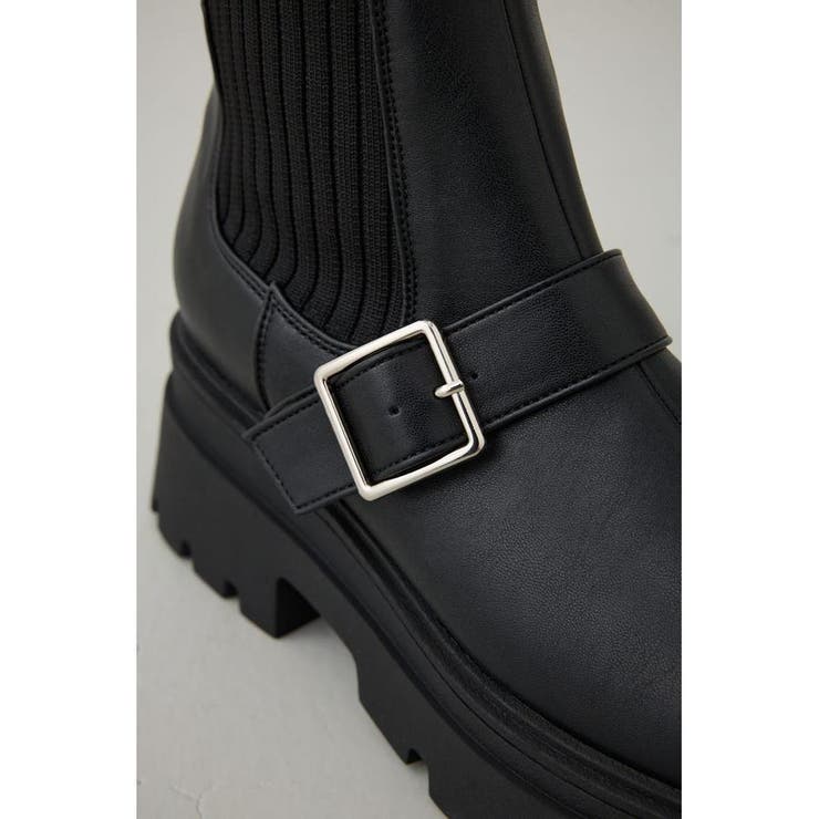 ベルトデザイントラックソールソックスブーツ | AZUL BY MOUSSY | 詳細画像9 