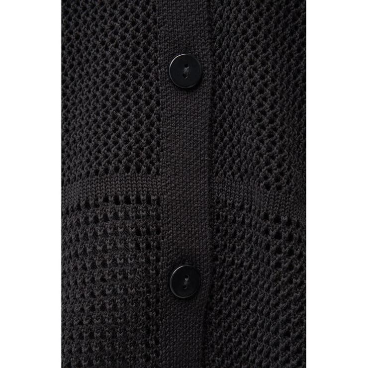 メッシュニット切り替えデザインカーディガン | AZUL BY MOUSSY | 詳細画像21 