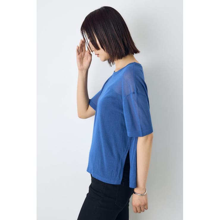 シアールーズ半袖ニット | AZUL BY MOUSSY | 詳細画像12 