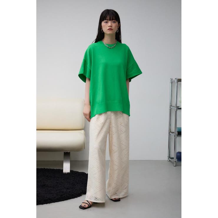 レースリラックスパンツ | AZUL BY MOUSSY | 詳細画像4 