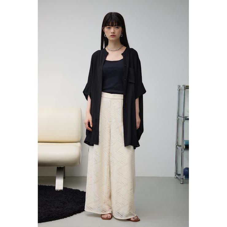 レースリラックスパンツ | AZUL BY MOUSSY | 詳細画像5 