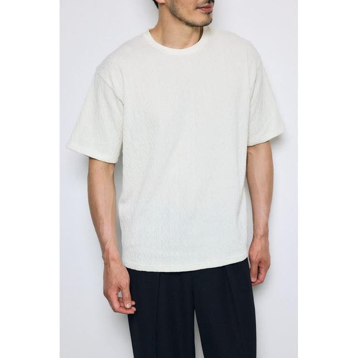 O/WHT1 | 総柄ニットソートップス | AZUL BY MOUSSY