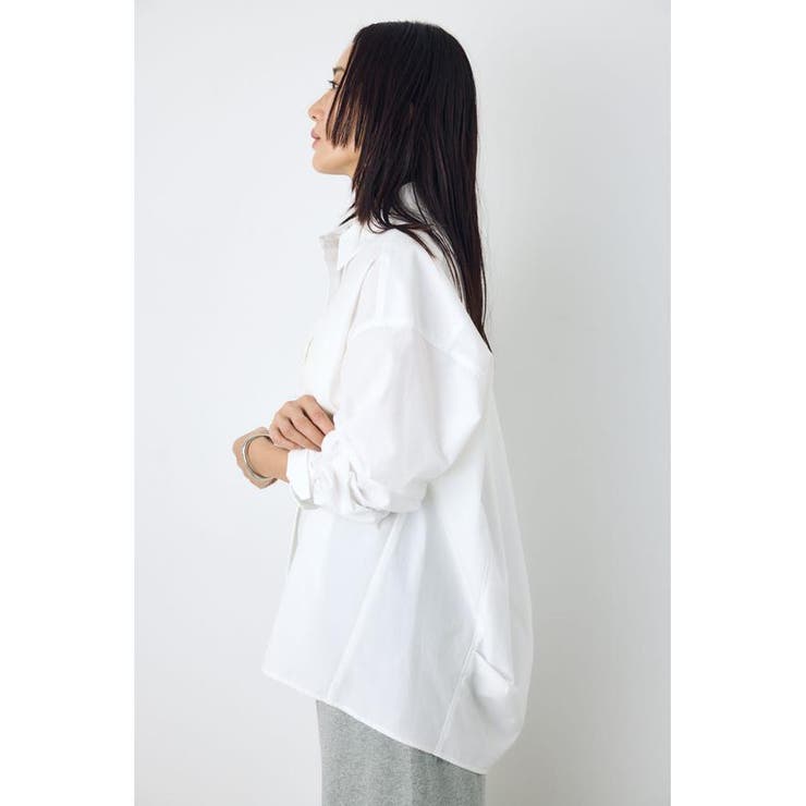 レギュラーカラーオーバーシルエットシャツ | AZUL BY MOUSSY | 詳細画像3 
