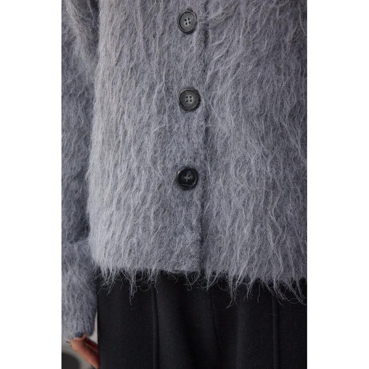 シャギー襟付きニットカーデ | AZUL BY MOUSSY | 詳細画像33 