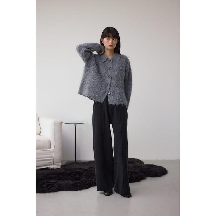 シャギー襟付きニットカーデ | AZUL BY MOUSSY | 詳細画像26 