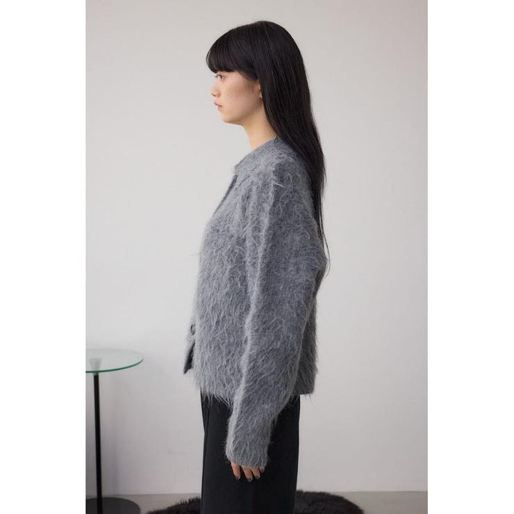 シャギー襟付きニットカーデ | AZUL BY MOUSSY | 詳細画像28 