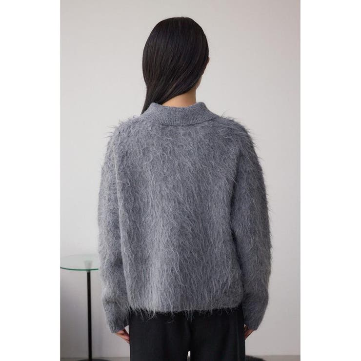 シャギー襟付きニットカーデ | AZUL BY MOUSSY | 詳細画像29 