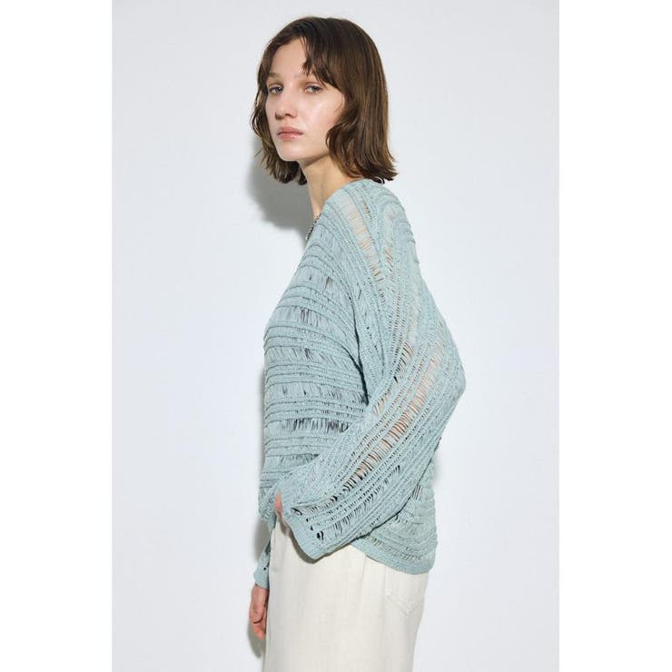 テープヤーンドルマンニットトップス | AZUL BY MOUSSY | 詳細画像13 