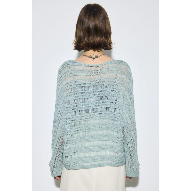 テープヤーンドルマンニットトップス | AZUL BY MOUSSY | 詳細画像14 