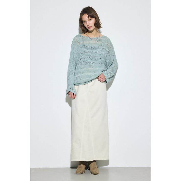 テープヤーンドルマンニットトップス | AZUL BY MOUSSY | 詳細画像15 