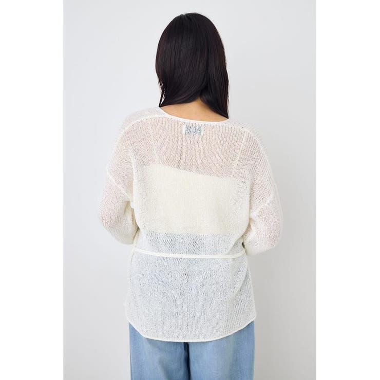 ドライタッチニットVネックカーディガン | AZUL BY MOUSSY | 詳細画像4 