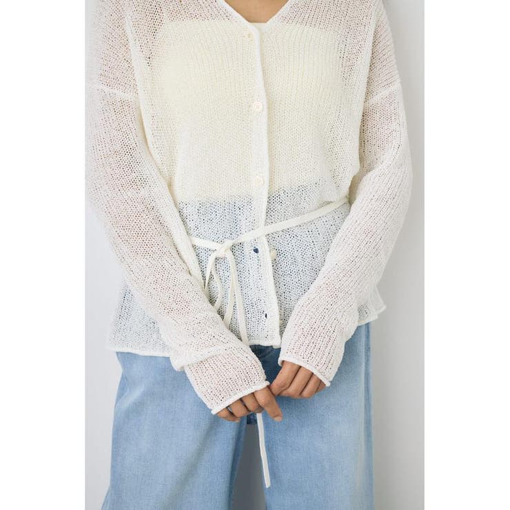 ドライタッチニットVネックカーディガン | AZUL BY MOUSSY | 詳細画像8 