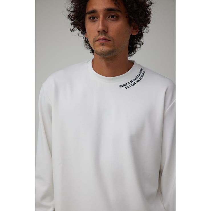 B-HEATネック刺繍長袖Tシャツ | AZUL BY MOUSSY | 詳細画像2 