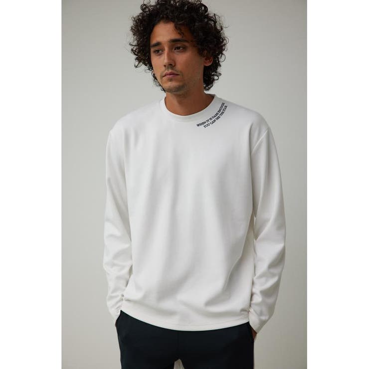 B-HEATネック刺繍長袖Tシャツ | AZUL BY MOUSSY | 詳細画像3 