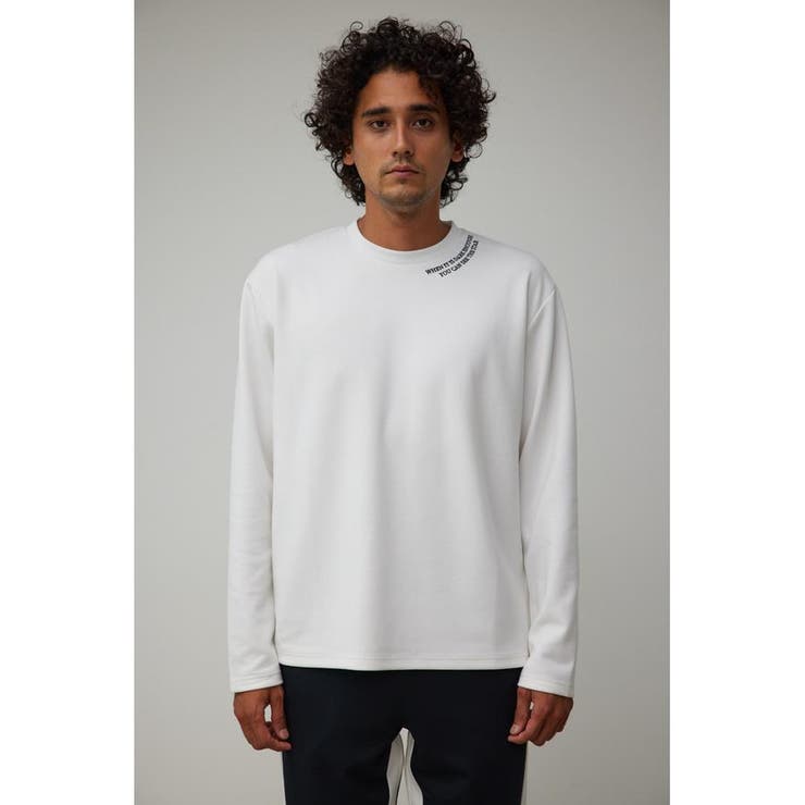 B-HEATネック刺繍長袖Tシャツ | AZUL BY MOUSSY | 詳細画像5 