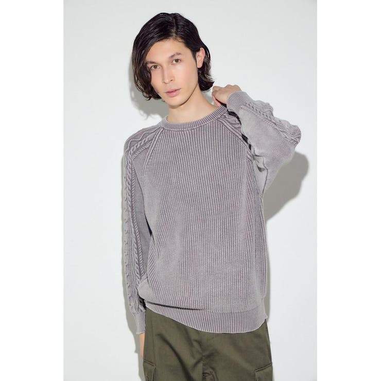 ヴィンテージウォッシュニットトップス | AZUL BY MOUSSY | 詳細画像25 