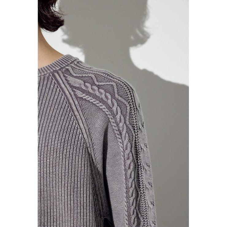 ヴィンテージウォッシュニットトップス | AZUL BY MOUSSY | 詳細画像31 