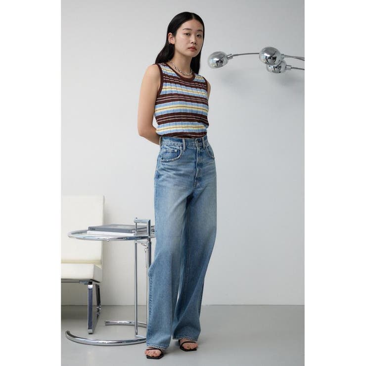 マルチボーダーノースリーブニット | AZUL BY MOUSSY | 詳細画像23 