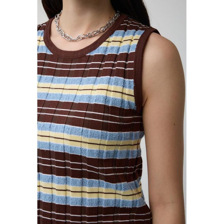 マルチボーダーノースリーブニット | AZUL BY MOUSSY | 詳細画像28 