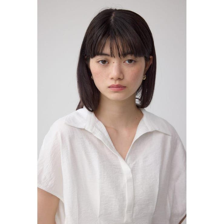 O/WHT1 | タックスキッパーブラウス | AZUL BY MOUSSY