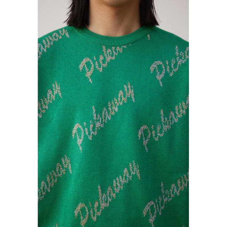 ゴールド総柄半袖ニットトップス | AZUL BY MOUSSY | 詳細画像28 