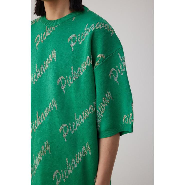 ゴールド総柄半袖ニットトップス | AZUL BY MOUSSY | 詳細画像29 