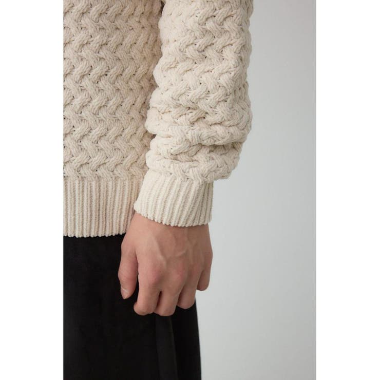 バスケット編みマットモールニット | AZUL BY MOUSSY | 詳細画像10 